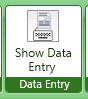 2. Data Entry toolbar